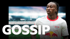 cover-7689-1780993212jpg - 實發體育 Soccer player in a white jersey with red trim in a stadium, overlaid with the bold word GOSSIP; thumbnail for a gossip article about football