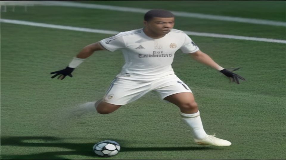 cover-9155-1786147252jpg - 實發體育 Soccer player in a white kit dribbling a ball on a green field during a match