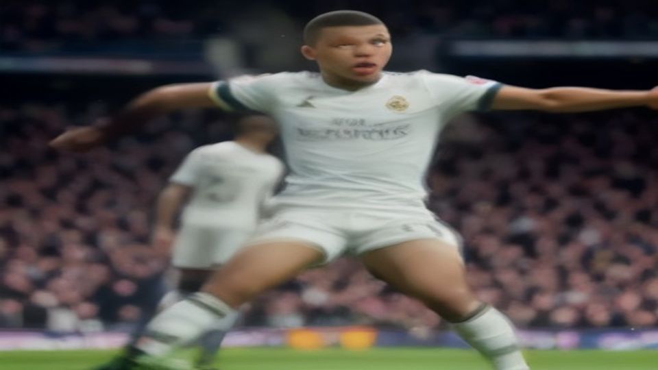 cover-9201-1786492853jpg - 實發體育 Blurred soccer player in a white kit with arms spread wide on the pitch during a match, stadium crowd in the background.