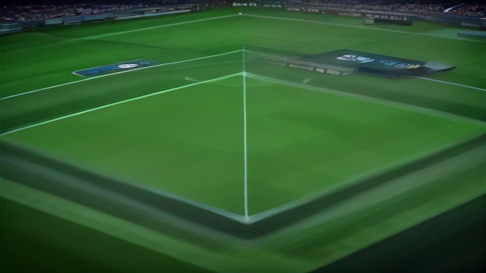 cover-9282-1787101231jpg - 實發體育 Bird's-eye view of a football stadium with a bright green pitch and white center line
