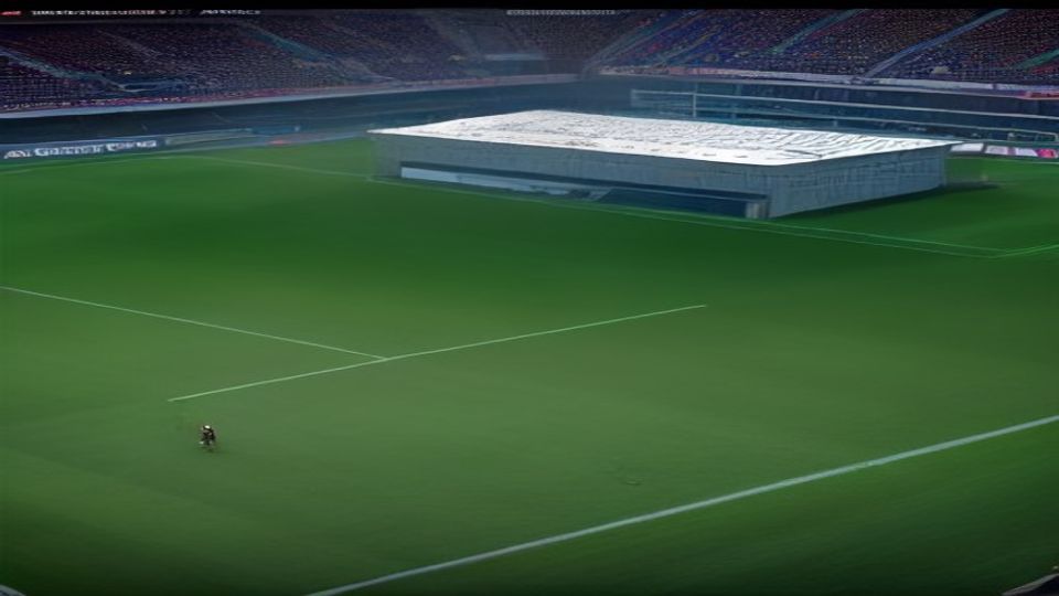 cover-9406-1788051658jpg - 實發體育 A football stadium with a large white-roofed rectangular building on the pitch